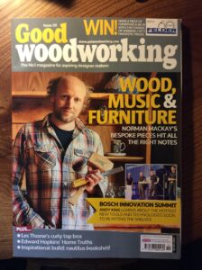 Norman Mackay on the front cover of Good Woodworking magazine - Nov 2016